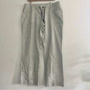 The North Face Women’s Gray White Pinstripe Casual Outdoor Pants Sz 16 India